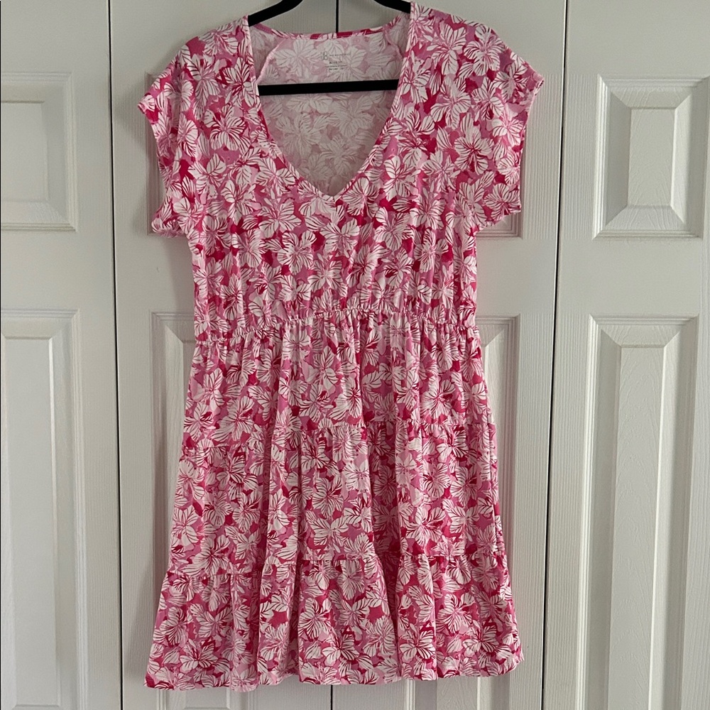 No Boundaries Pink and White Floral Dress